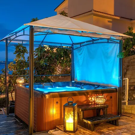 Malerisches Nur 150 Meter Zum Mit Jacuzzi, Pool, Meerblick, Billard